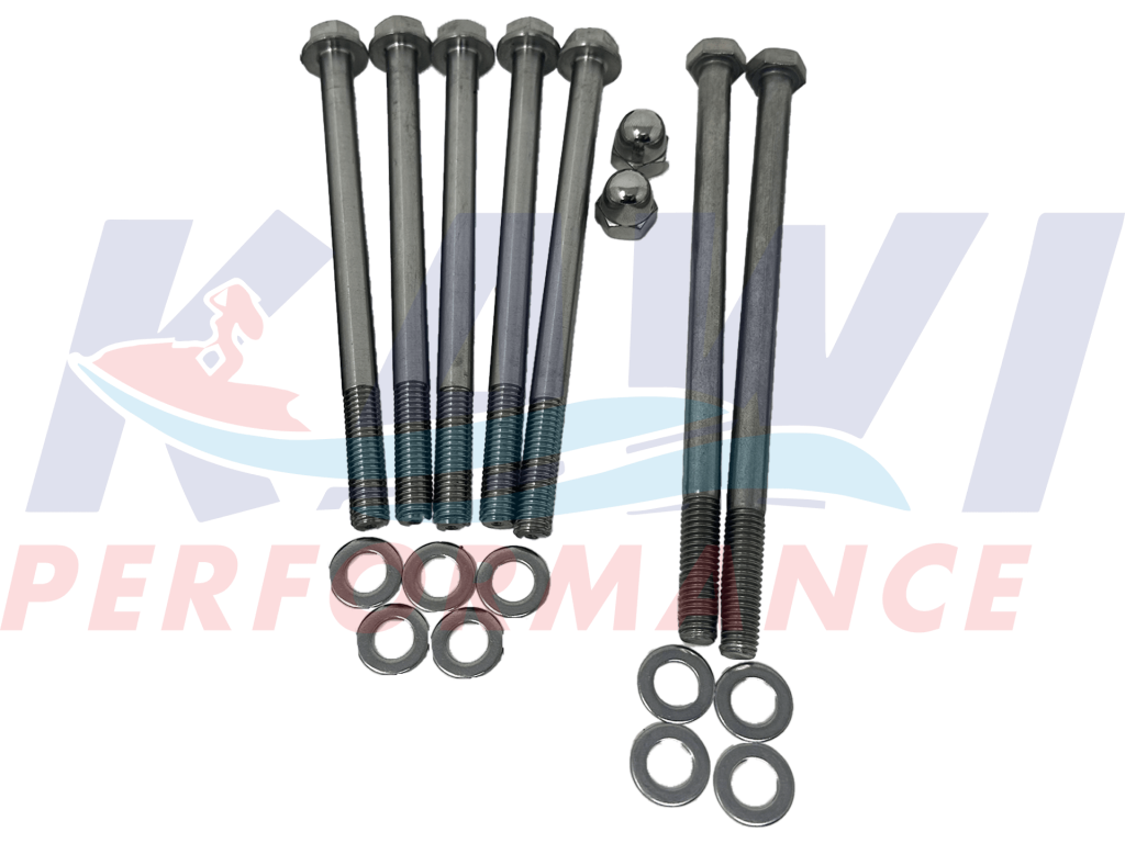 Exhaust bolts to head