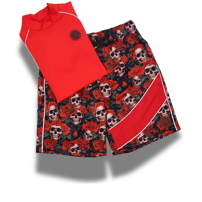 Uhane Men's Reflective Rash Guard Shirt And Swim Trunk Set - Image 2